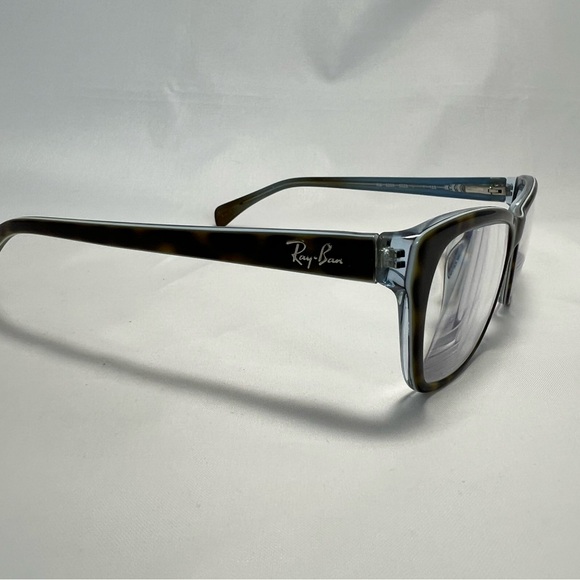 Ray-Ban Brown Tortoise and Blue Square Frame Eyeglasses - Frames Only - Picture 9 of 9